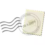 Image vectorielle de cachet de poste de bureau de poste